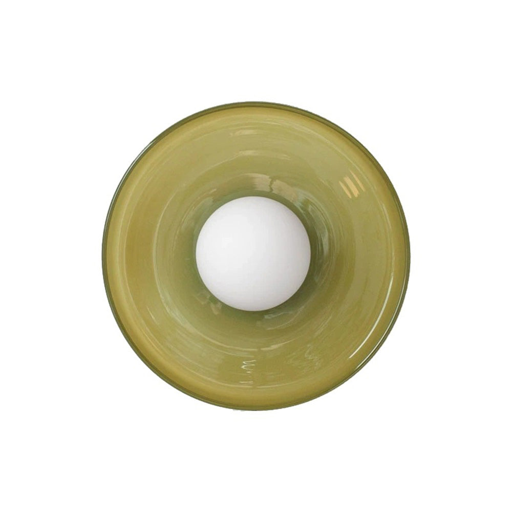 Modern Round Glass Ceiling Light
