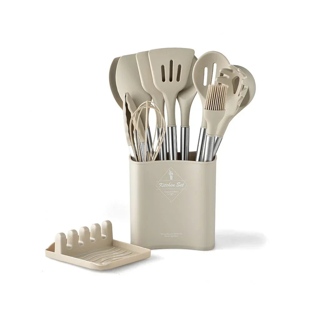 Nordic Silicone Kitchen Utensil Set (13Pcs)