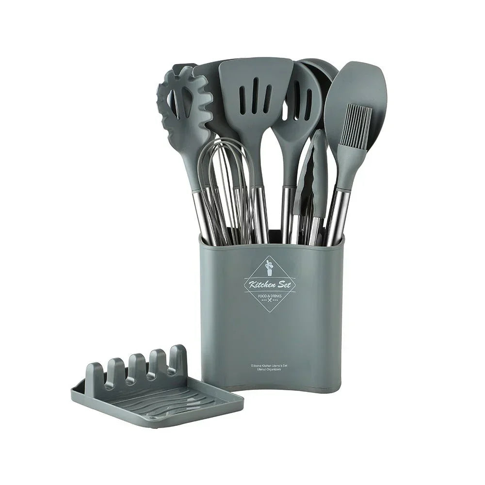 Nordic Silicone Kitchen Utensil Set (13Pcs)