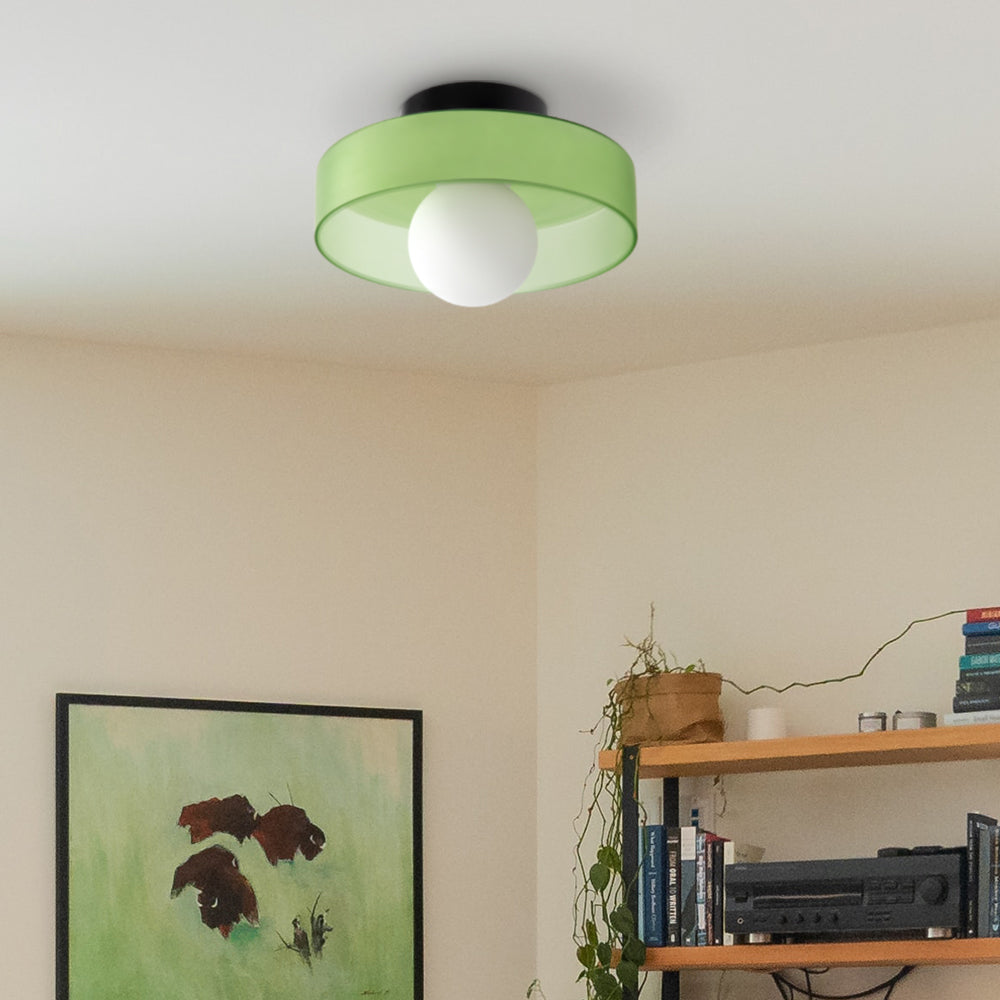 Modern Round Glass Ceiling Light