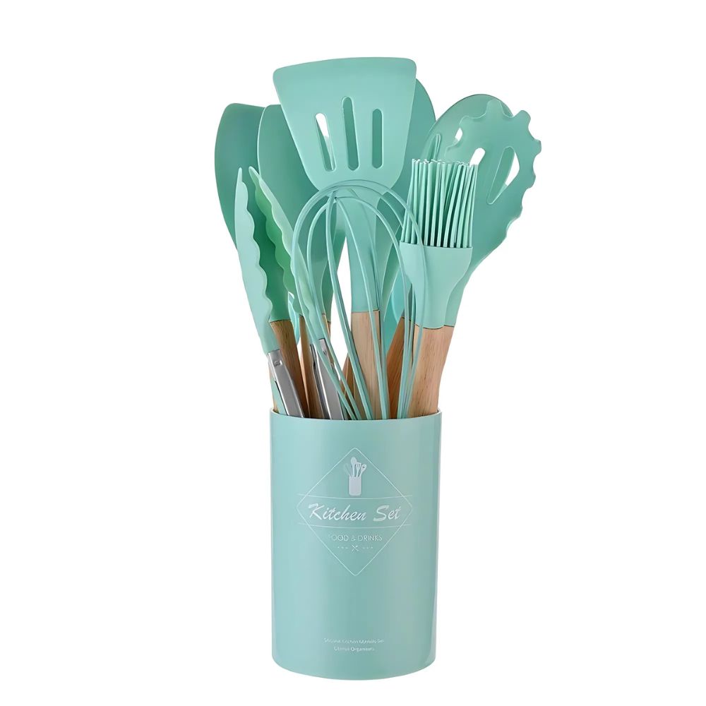Silicone Non-Stick Cooking Utensils Set (14Pcs)