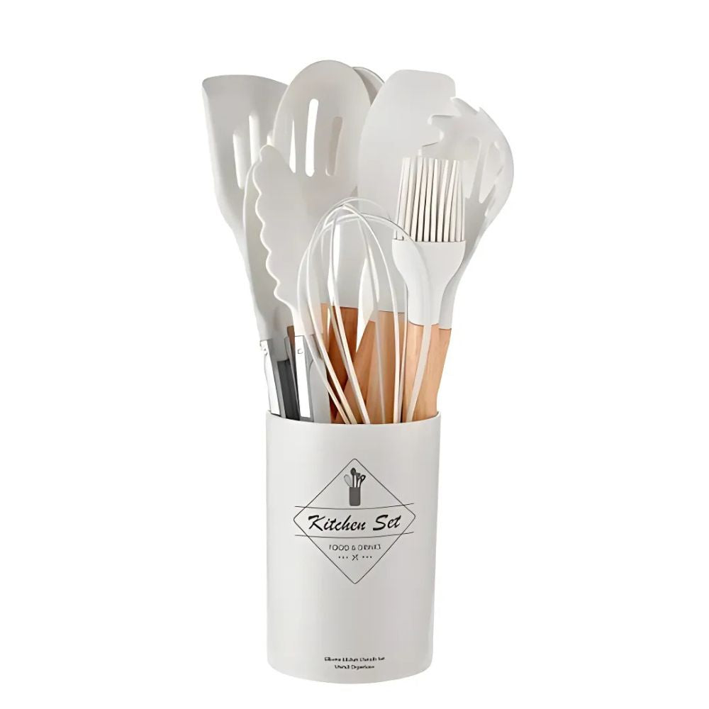 Silicone Non-Stick Cooking Utensils Set (14Pcs)
