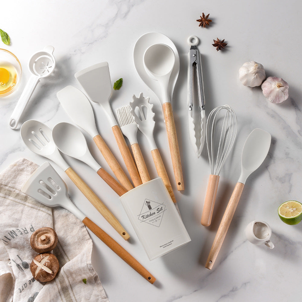 Silicone Non-Stick Cooking Utensils Set (14Pcs)