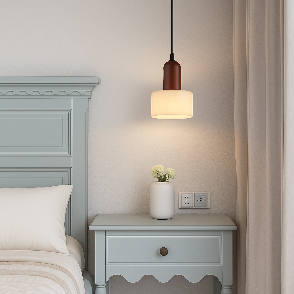 Natural Marble LED Travertine Pendant Lamp