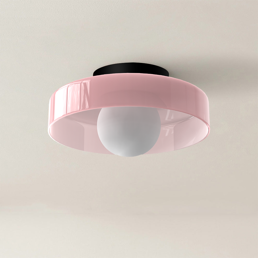 Modern Round Glass Ceiling Light