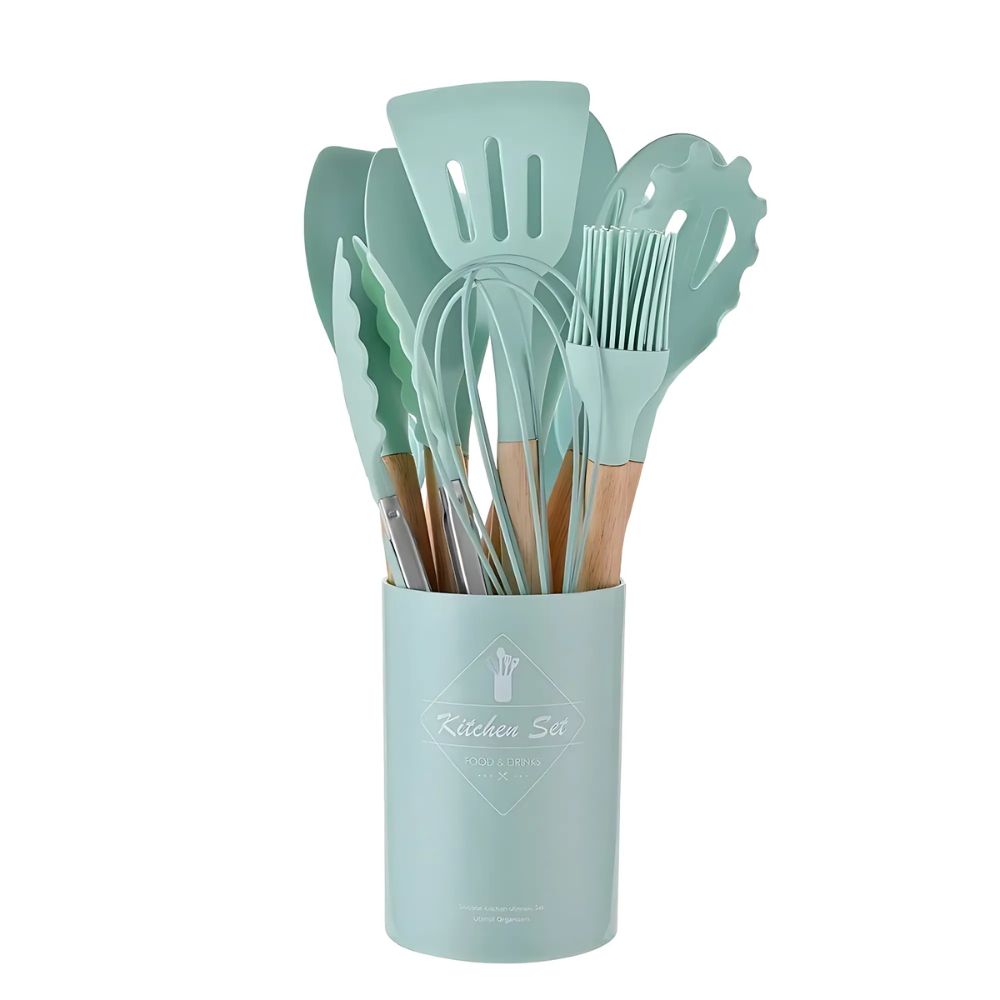 Silicone Non-Stick Cooking Utensils Set (14Pcs)