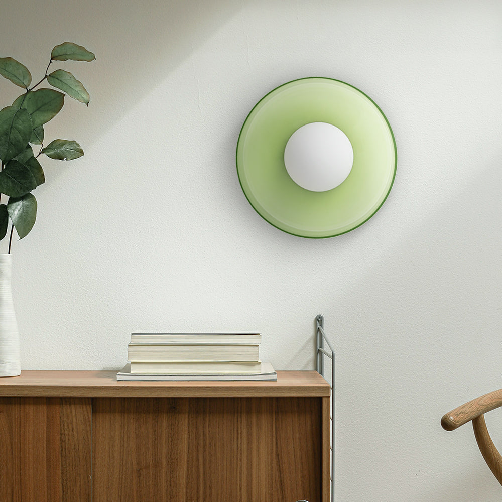 Modern Round Glass Ceiling Light