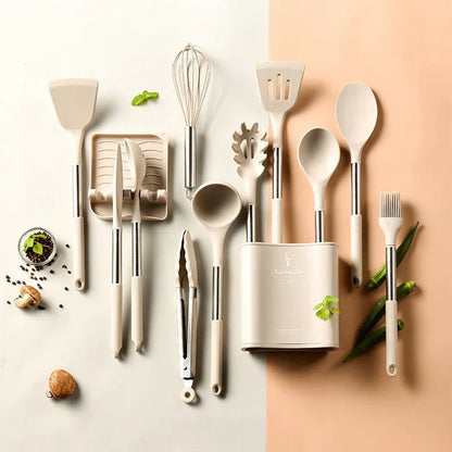 Nordic Silicone Kitchen Utensil Set (13Pcs)