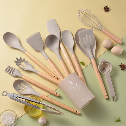 Silicone Non-Stick Cooking Utensils Set (14Pcs)