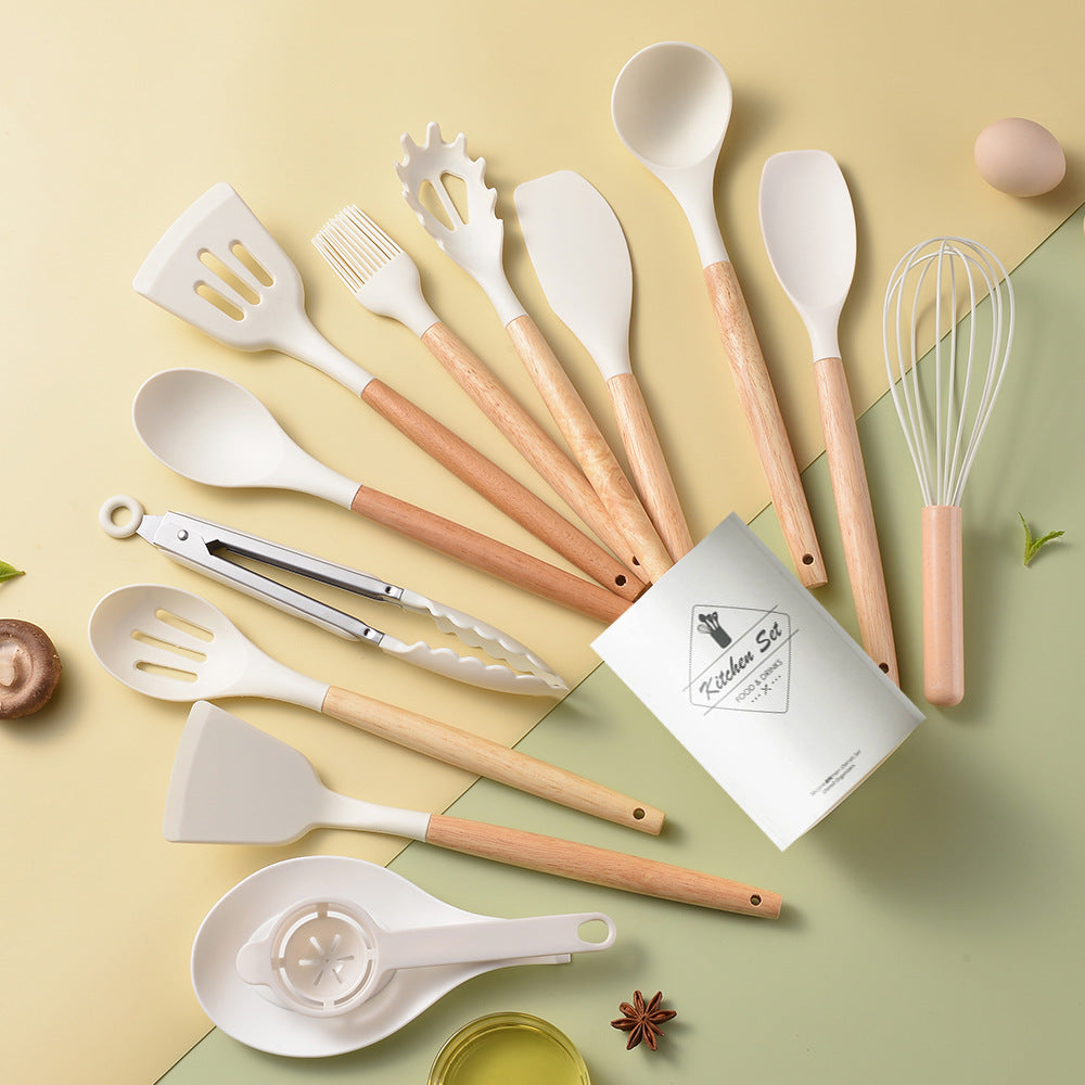Silicone Non-Stick Cooking Utensils Set (14Pcs)