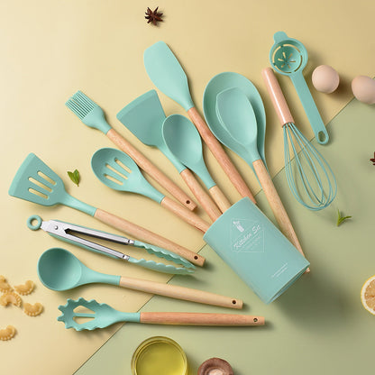 Silicone Non-Stick Cooking Utensils Set (14Pcs)