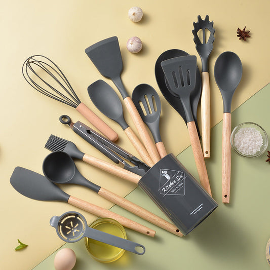 Silicone Non-Stick Cooking Utensils Set (14Pcs)