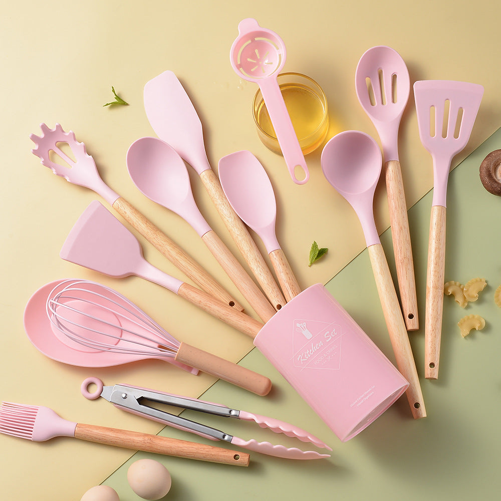 Silicone Non-Stick Cooking Utensils Set (14Pcs)