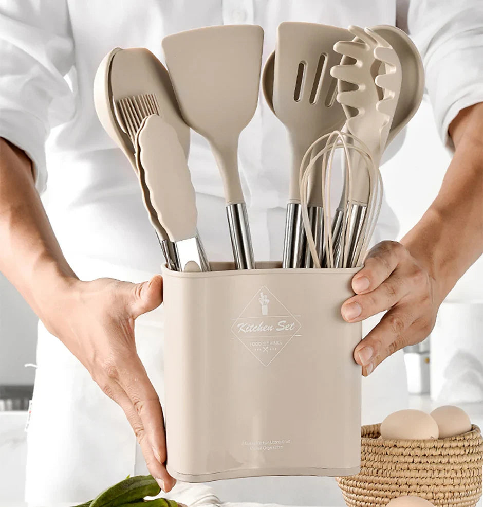 Nordic Silicone Kitchen Utensil Set (13Pcs)